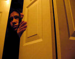 hiding in closet