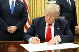 Donald Trump Signing Executive Orders