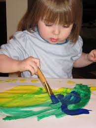 Young Child Painting