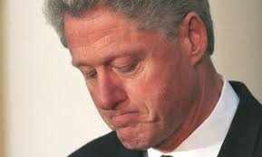 Sad Bill Clinton